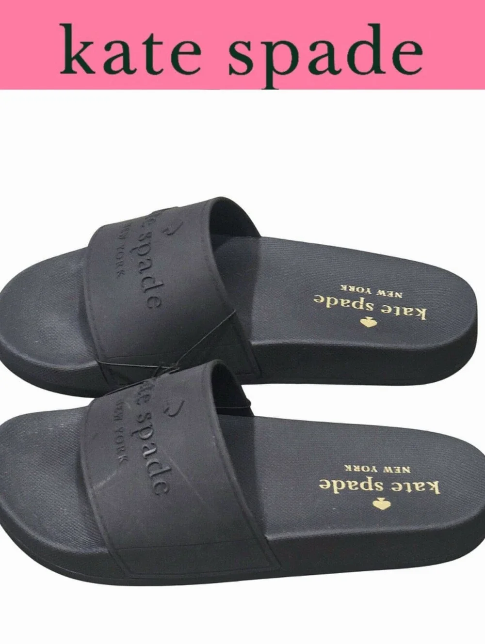 Kate Spade New York Sunny Slide Sandals- Black
